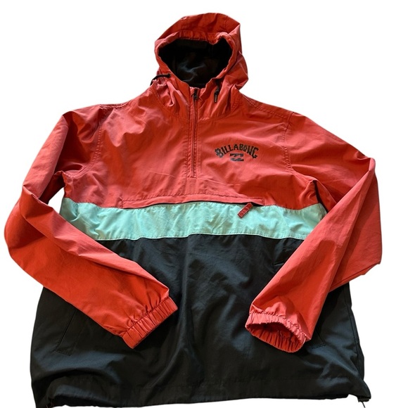 Billabong women's oversized size small half zip windbreaker - Picture 1 of 5